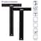 Better Office Products T-Ruler/T-Square, Double-Sided Carbon Steel, 12 inch, Black W/White Standard & Metric Markings, 2PK 00332 - alternate 4